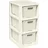 BranQ Rattan Kommode 3 Körbe 60 x 30 x 75 Beige