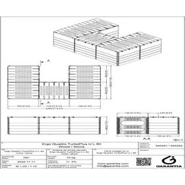 GARANTIA Ergo Quadro TurboPlus U L 240 x 160 x 80 cm Braun