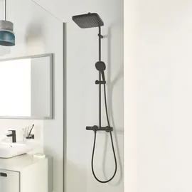 Grohe Vitalio Comfort Duschsystem mit Thermostat Mattschwarz 266972431