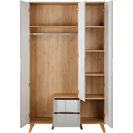 OTTO home Kleiderschrank Lund 120 x 203 x 52 cm Grau