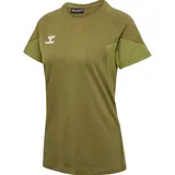 hummel T-Shirt Damen - Military Olive - XS