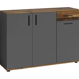 INOSIGN Kommode "Jakob", grau (old wood), B:110cm H:83,5cm T:35,5cm, FSC-zertifizierter Holzwerkstoff, Sideboards, Kommode, Breite 110 cm