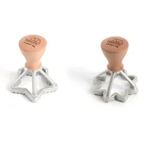 Marcato Ausstecher Set 2-teilig, Stern + Form mit 70 mm Blume