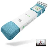 BACKLAxx Backlaxx® Yogagurt 250 cm aus 100% Baumwolle ® Asana Belt mit Metall-Schiebeschnalle Yoga Gurt 1 St