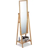 Relaxdays Spiegel braun 40,0 x 36,0 x 159,5 cm