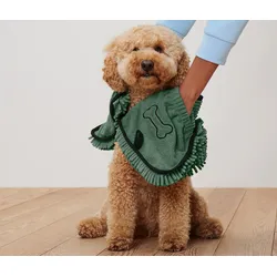 Tchibo - Hundehandtuch mit Eingriffen - grün