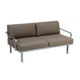 Sylt Alu Modul 150 x 84 cm Sofa - 10 - carbon D11 - naturegrey