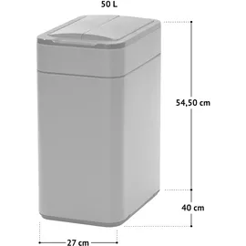 Svita Sensormülleimer 50 l Weiß