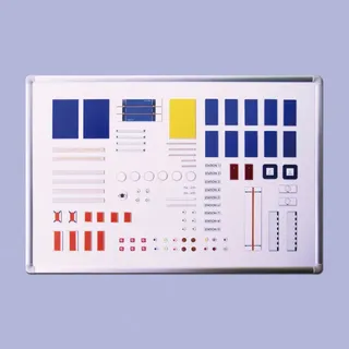 magnetsporthalle® 100 - Magnetset ohne Tafel, Set A: Basiselemente - Weiß