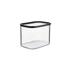 Mepal Modula Vorratsdose, stapelbar, BPA-frei, Farbe: schwarz 106932040400 , 4,5 Liter - Dose