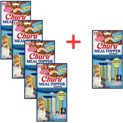 INABA Katzenmehl Topper Thunfisch mit Jakobsmuschel Rezept 4x14 (56g)