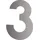 SCHÖSSWENDER Hausnummer 3 - Edelstahl