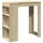 vidaXL Bartisch mit Regal 102 x 50 x 103,5 cm Braun