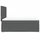 vidaXL Boxspringbett mit Matratze Dunkelgrau 140x200 cm Stoff