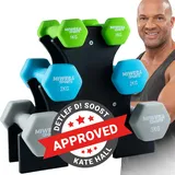 MIWEBA Gymnastikhantel-Set 1-3 kg Neopren/Vinyl grau/grün/türkis