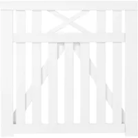 Plus Gartentor 100 x 98 cm Weiß