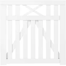 Plus Gartentor 100 x 98 cm Weiß
