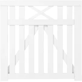 Plus Gartentor 100 x 98 cm Weiß