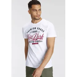 T-Shirt AJC, Herren, Gr. XXXL (64/66), weiß, Jersey, Obermaterial: 100% Baumwolle, unifarben, bedruckt, casual, schmal, Rundhals, Kurzarm, Shirts, kurzärmelig, schmal geschnitten, mit stylischem Druck
