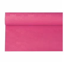 Papstar Tischdecke Papier Damastprägung 6x1,2m, fuchsia