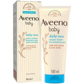 Aveeno Baby Daily Care Pasta Change Windel, Creme für Windelwechsel für Babys und Kinder, Creme Zinkoxid und Haferextrakt schützend für sofortige Linderung, 100 ml