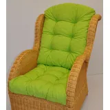 Premium Qualität - Polster/Kissen/Ersatzpolster für Rattan Ohrensessel/Rattansessel, Colore Verde chiaro (hellgrün)