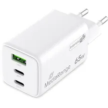 MediaRange 65W Usb-a-und Usb-c-wandladegerät - Black
