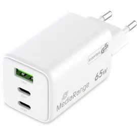 MediaRange 65W Usb-a-und Usb-c-wandladegerät - Black