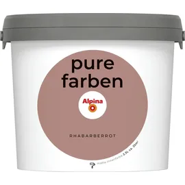 Alpina Wandfarbe Rhabarberrot matt 2,5 l