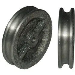 Handwerker-Vogelrolle, 470/60,Rad Ø 60mm, Breite 12mm, Gleitlager, Grauguss