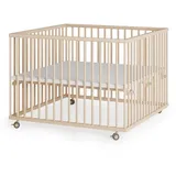 Sämann – make a difference. Laufgitter, Natur, Holz, Echtholz,Buche, 100x74x100 cm, Babymöbel, Laufstall Baby