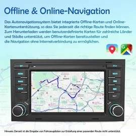 Awesafe 4+64GB Autoradio für Audi A4 S4 RS4 B6 B7 SEAT Exeo mit Wireless Carplay Android Auto 7 Zoll HD Touchscreen GPS Navigation