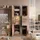 Massivmoebel24 Vitrine Akazie 90 x 45 x 204 cm Beige