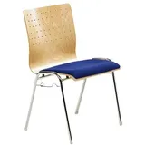 Mayer Stapelstuhl myARCADO 2118 01 26 396 blau Stoff, 1 St.