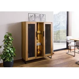 MASSIVMOEBEL24.DE Highboard 112 x 145 x 43 cm Beige