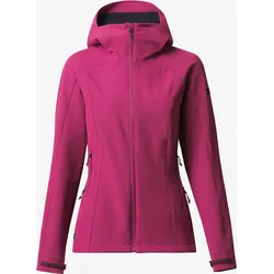 Softshelljacke Damen winddicht warm - MT500 kirschviolett|rauchschwarz L