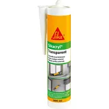 Sika – Acryldichtstoff – Sikacryl Transparent – ideal zur Abdichtung von Rissen und Spalten – für innen – geruchsneutral – 300 ml
