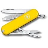 Victorinox Classic SD, Multitool, Swiss Army Knife, Geschenk, 7 Funktionen, Klinge, Nagelfeile, Gelb