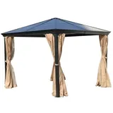 Jet-Line Pavillon Suez II 3 x 3 m Braun