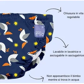 Bambino Mio Wiederverwendbare Schwimmwindel, Robben, 1-2 Jahre, Strandmode-Essentials für Babys und Kleinkinder, Jungen und Mädchen.