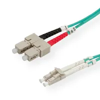 Roline LWL-Kabel 50/125μm OM3, LC/SC, türkis, 2 m