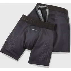 Shorts + flexibles Suspensorium Herren Kampfsport- schwarz Einheitsfarbe S