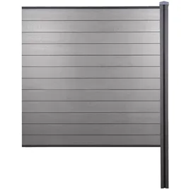 MCW Windschutz 188 x 0 cm Grau WPC