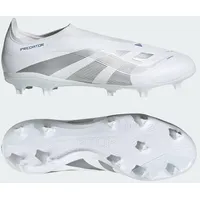 Adidas Predator League Laceless FG/MG Fußballschuh WEISS|silber|königsblau 44 2/3