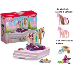 Schleich Pferde Styling Station 42617 + 2x Wechsel Mähnen & 2x Accessoires