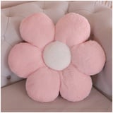 LANFIRE Blume Plüsch Kissen Bodenkissen Dekoratives Blumenkissen Sitzkissen Schlafsofa Kissen Möbel Innenkissen (40CM, Rosa)