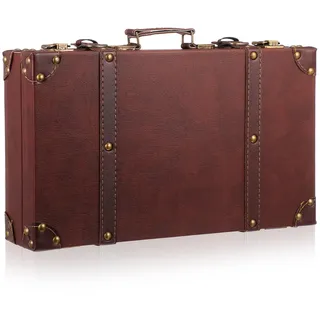 Hemobllo Vintage-koffer aus Leder – Retro-koffer-dekor für Boutique-displays, Foto-requisiten Und Aufbewahrungs-organizer für Zuhause Oder Den Einzelhandel