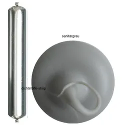 Ramsauer 125 Handwerk sanitärgrau 1K Silikon Dichtstoff 400ml Folienbeutel
