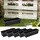 Cepewa Pflanzkasten gewellt 37 x 9,5 x 13,5 cm Schwarz
