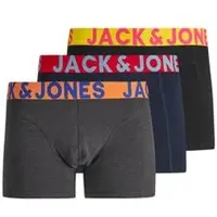 JACK & JONES Trunks black/black L 3er Pack